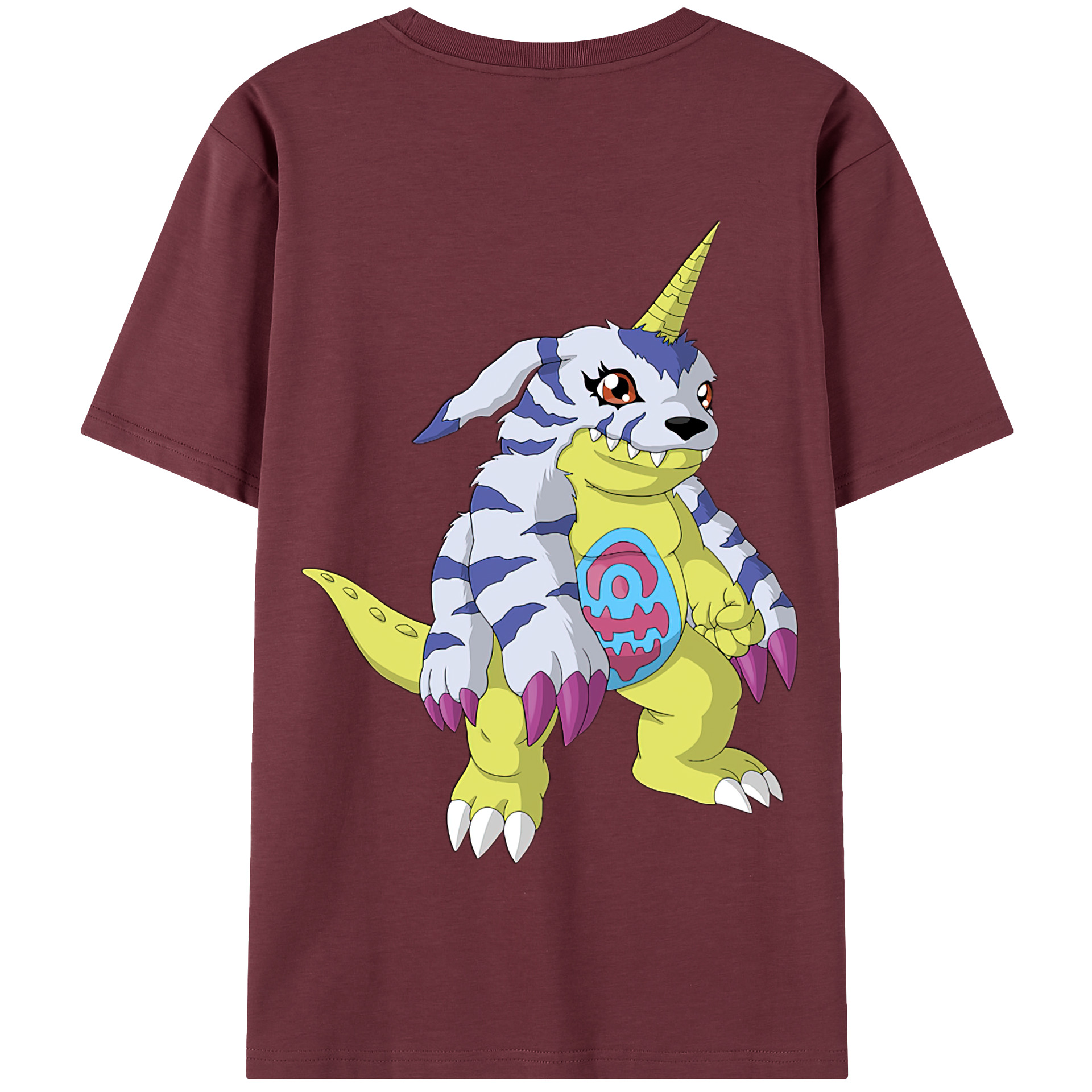 （画像用） Digimon デジタルモンスター/デジモン 綿100％半袖Tシャツ（背面プリント）